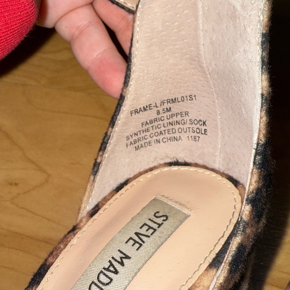 Steve Madden Animal Print Block Heels - Picture 4 of 4
